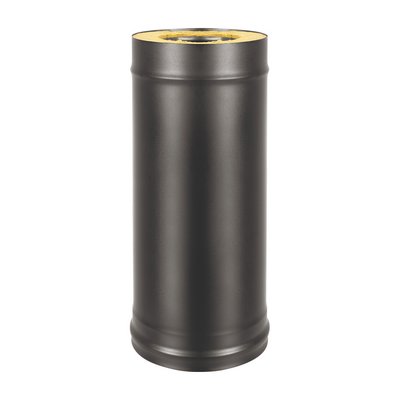 Сэндвич-труба Нерж+Нерж (AISI 430/0,8мм) д.150*220, L-0,5м Антрацит